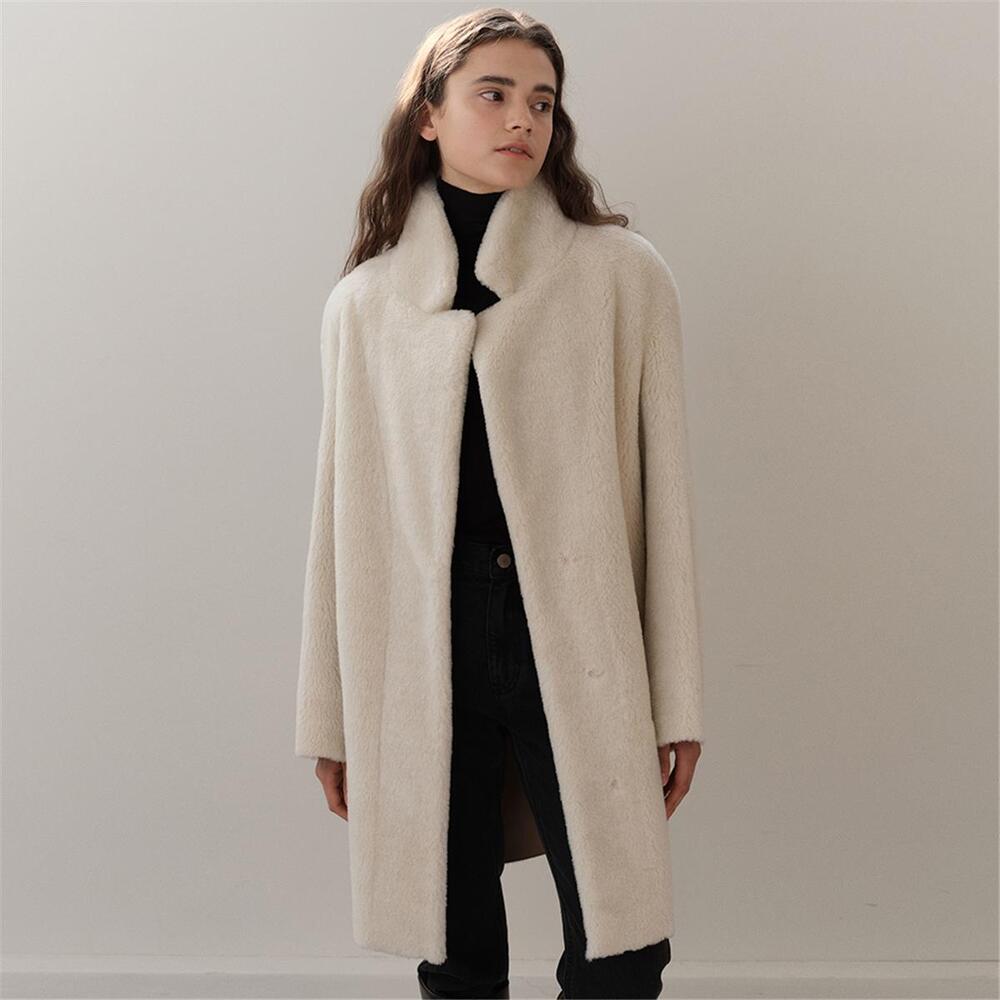 [블랭크03] wool shearing single coat (cream)