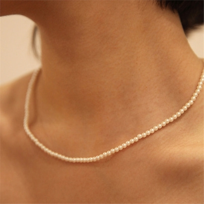 [티오유] Basic pearl necklace_LU115