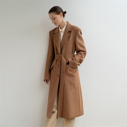 [N][리이] CASHMERE AND WOOL BLEND LONG COAT