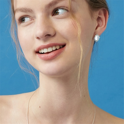 [티오유] 3 ball point gemstone earrings_TS017