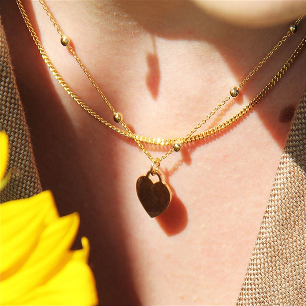 [티오유] Boll Heart necklace_006_silver