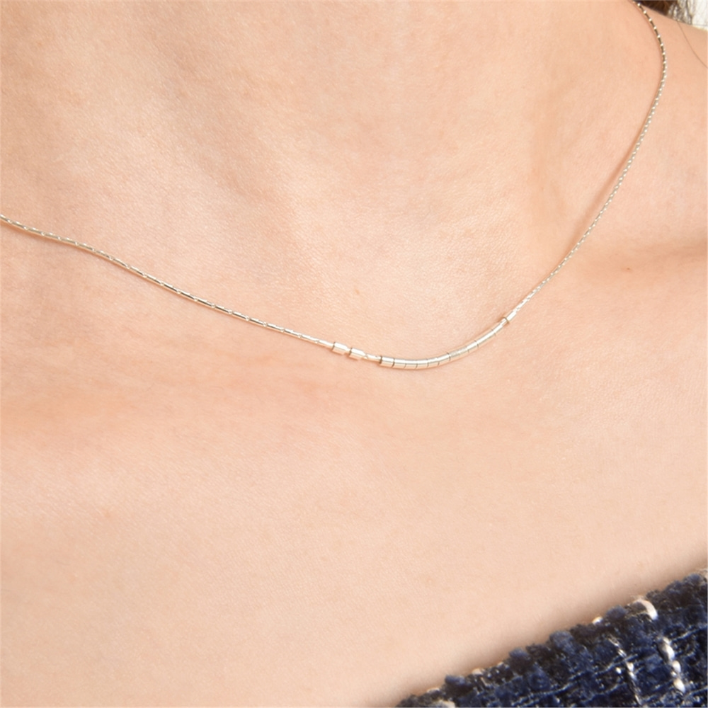 [티오유] Mini cylinder pendant necklace_TR008