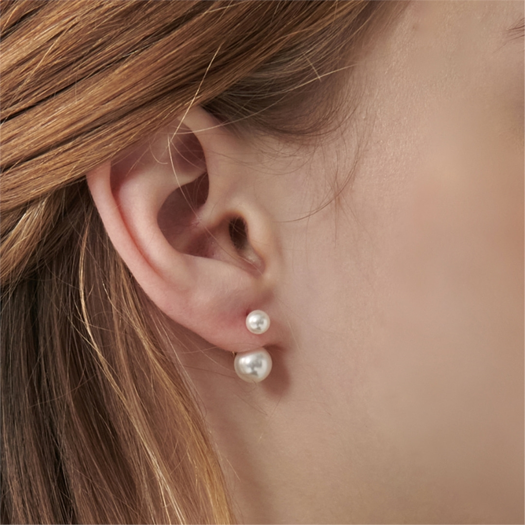 [티오유] 2 way pearl earrings_CR015