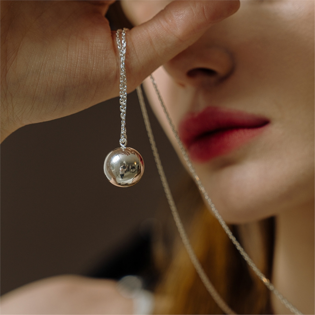 [티오유] Bold ball necklace_SD001 [Silver925]