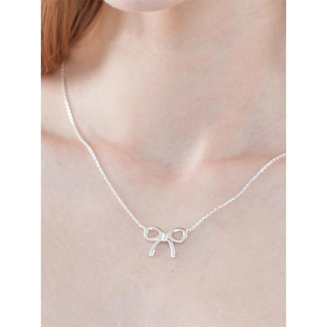 [티오유] Basic ribon necklace_SE003 [Silver925]