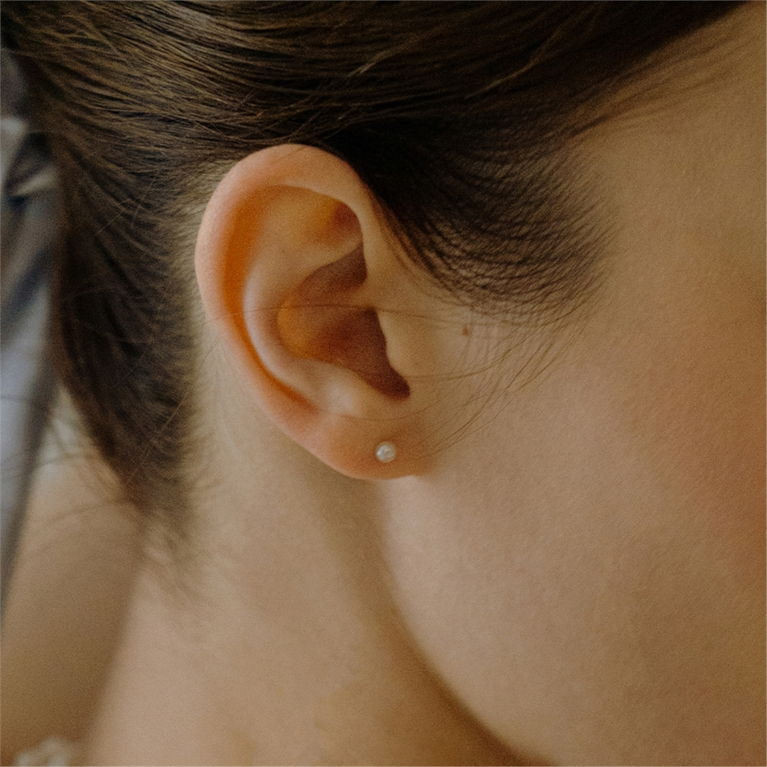 [하스] mini freshwater pearl earrings [SILVER925]_HE011