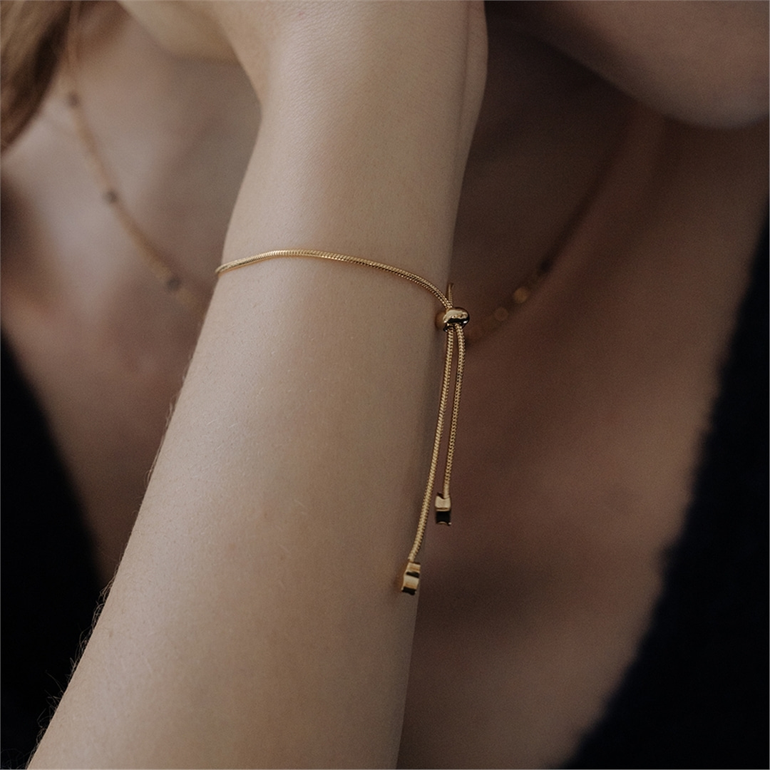 [티오유] [silver925] TB027 heart tie a knot bracelet