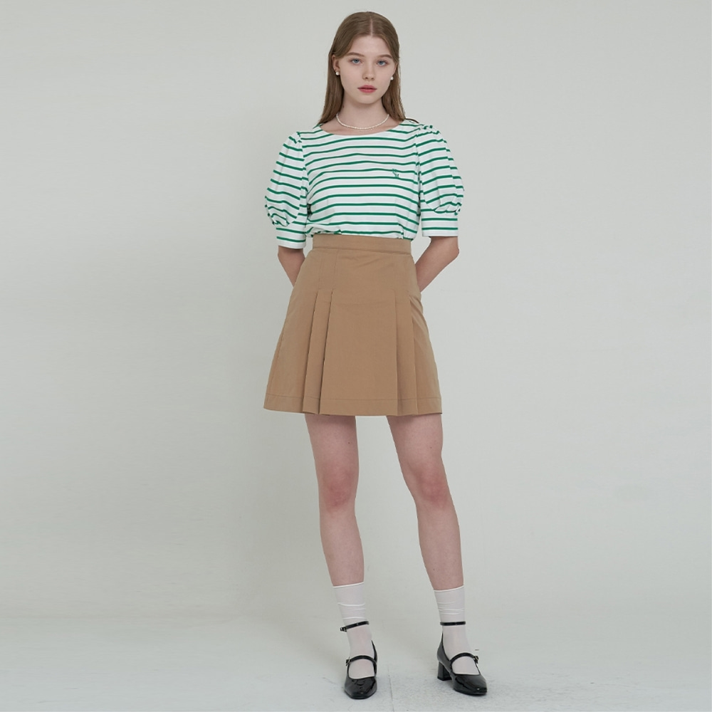 [에프코코로미즈] coco pleats mini skirt BE