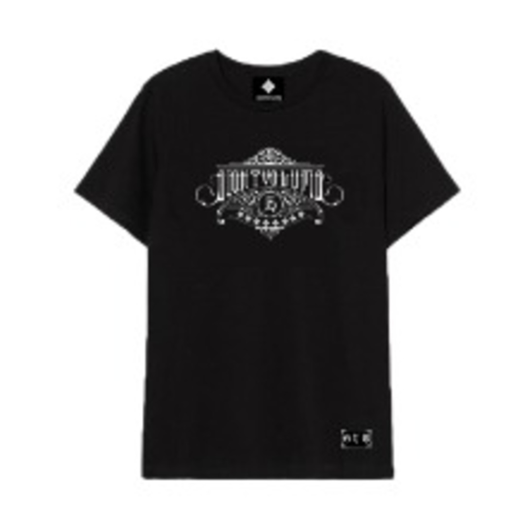 [에잇볼륨] EV 엠블램 유니슨 오버핏 반팔 티셔츠(블랙)