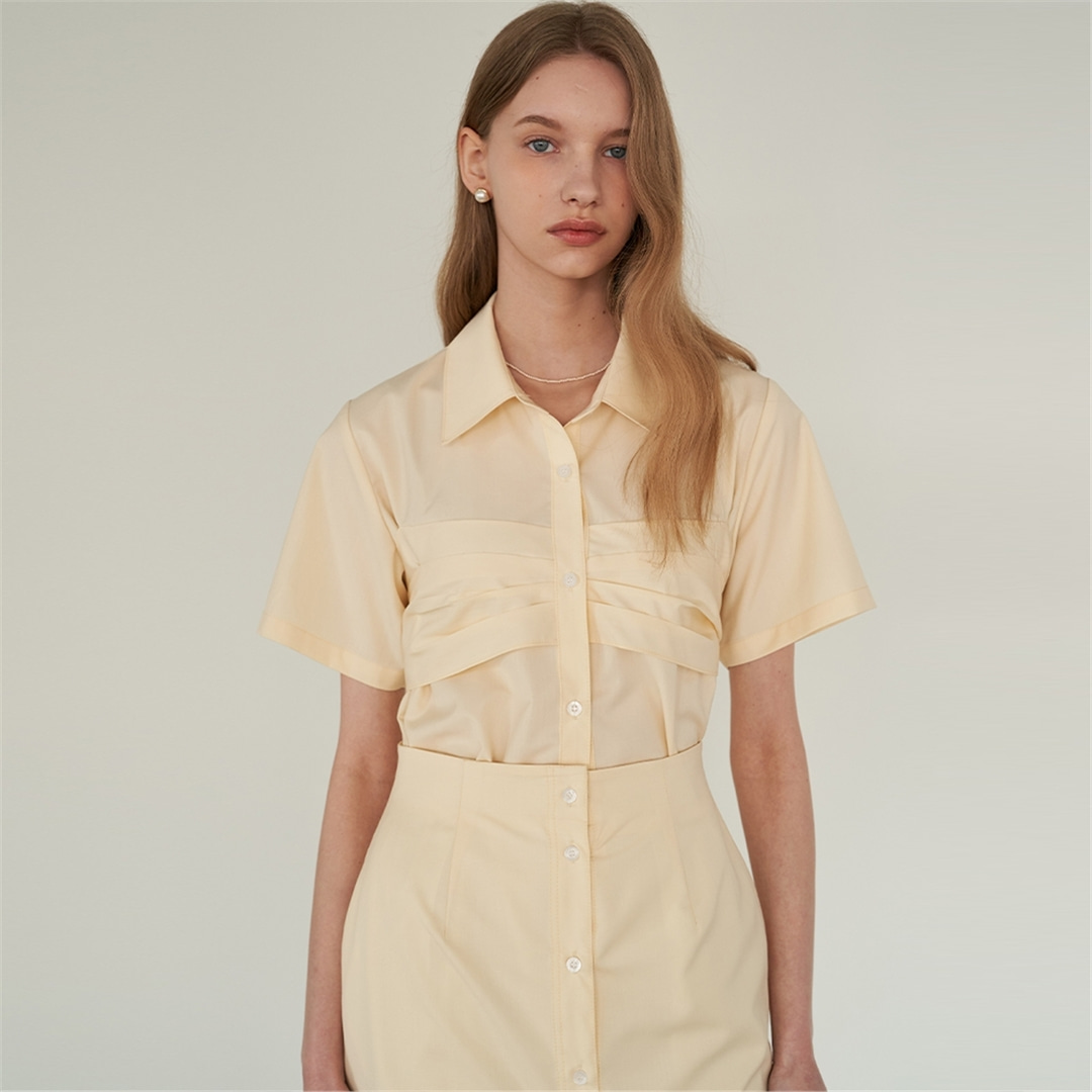 [에프코코로미즈] coco ribbon shirt blouse YB