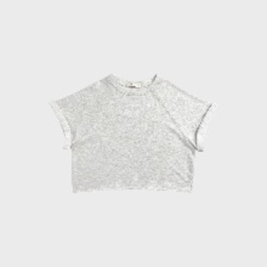 [세이프선데이] 라운지 반소매 스웻 셔츠 (그레이)