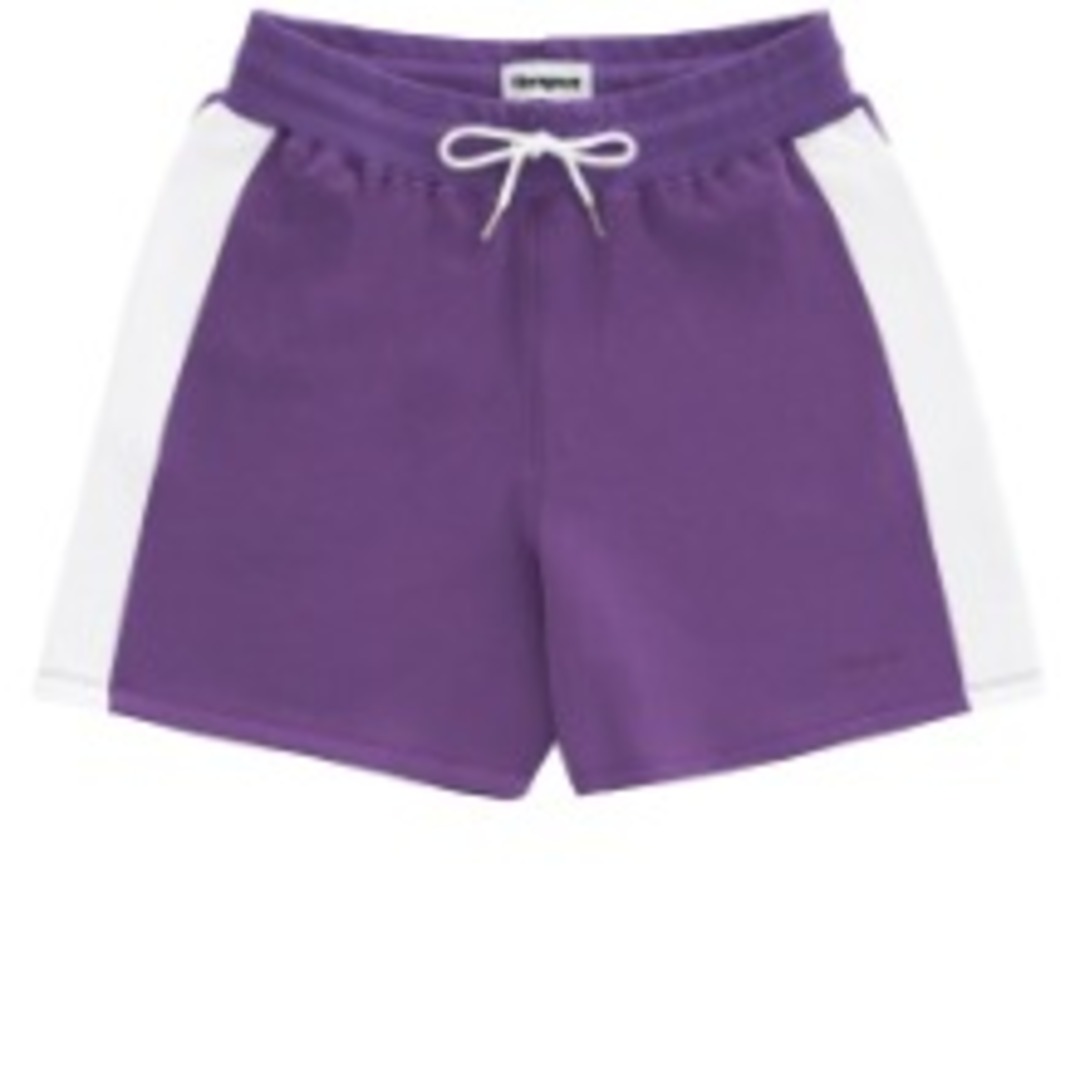 [행아웃]Bora Wide Pique Set Up Shorts (Purple)