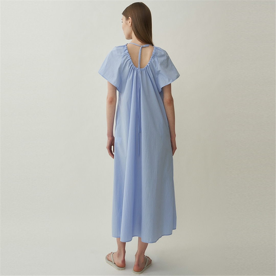 [블랭크03] back string dress (light blue)