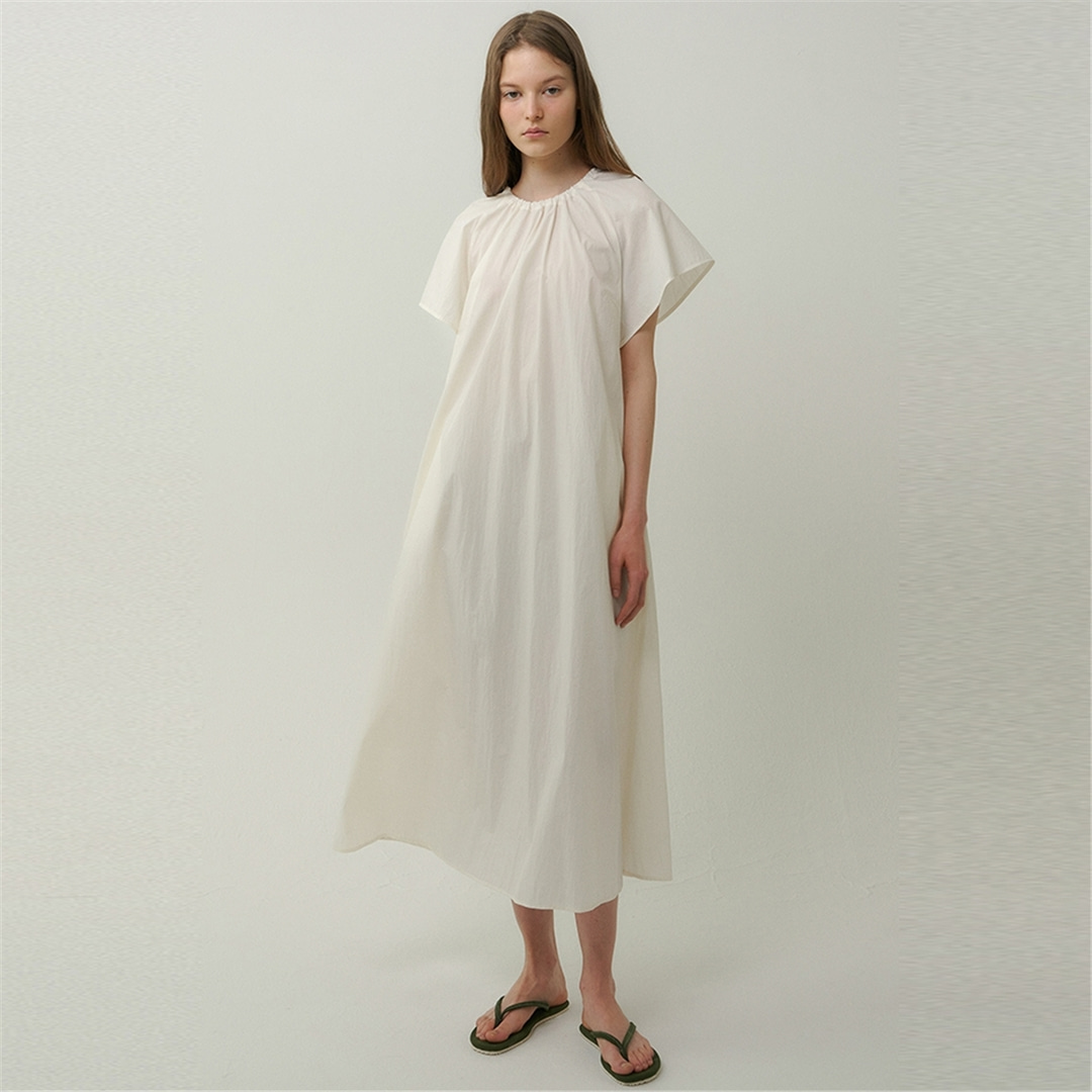 [블랭크03] back string dress (cream)