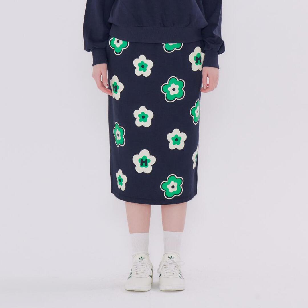 [메타퍼] MET Flower Skirt Navy