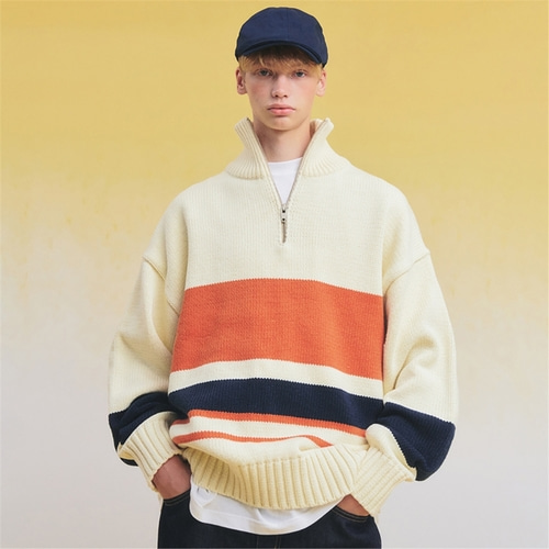 [메인부스] Pacific Half Zip-Up Sweater(BEIGE)
