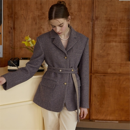 [에프코코로미즈] Anna classic wool jacket PK
