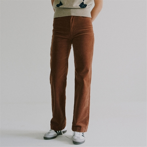 [블랭크03] corduroy boot cut pants (brown)