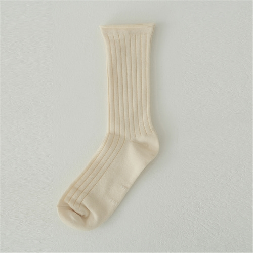 [블랭크03] cotton rib socks (4colors)