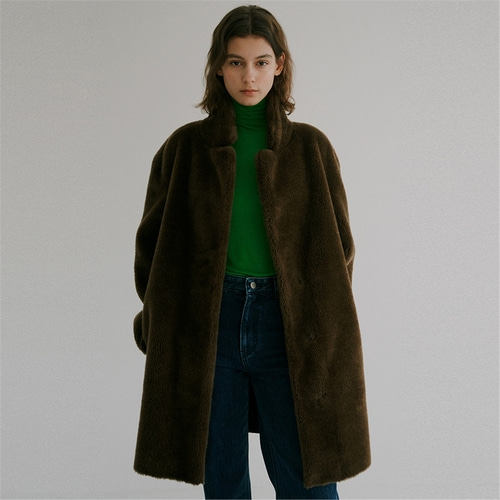 [블랭크03] wool shearing single coat (brown)