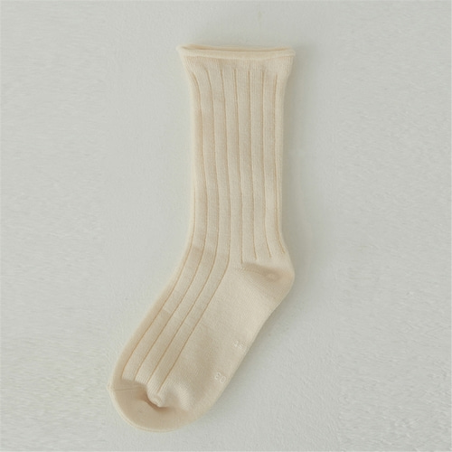 [블랭크03] cotton rib socks for kids_3colors