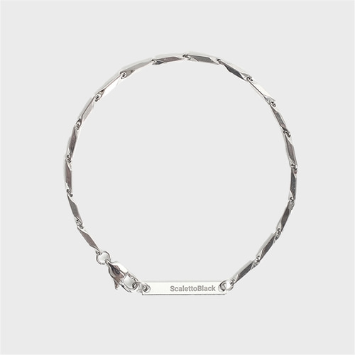 [스칼렛또블랙] Angled chain bracelet_SCB091
