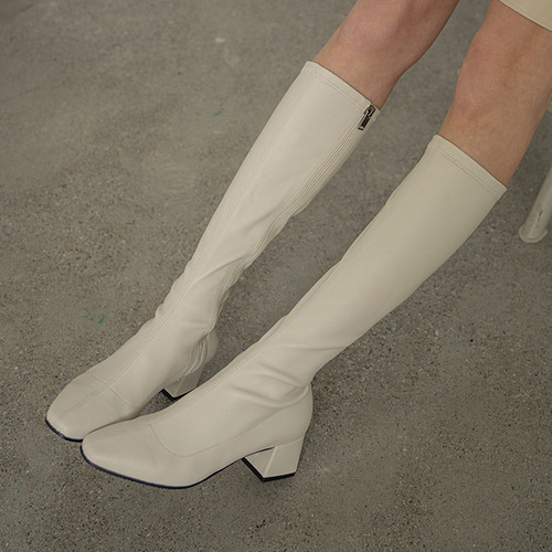 [미슈쏘머치] Square Long Sock Boots_IV