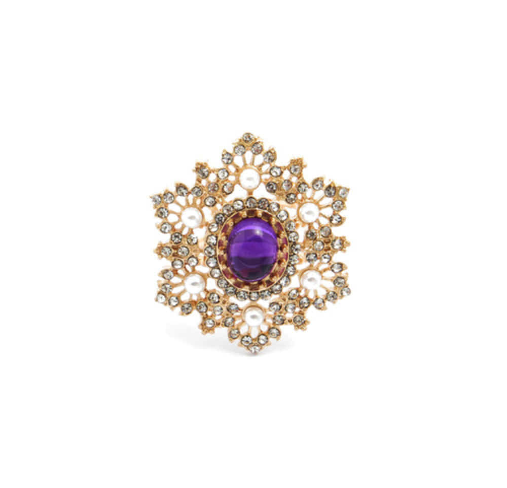 [제이미앤벨] violet stone star ring