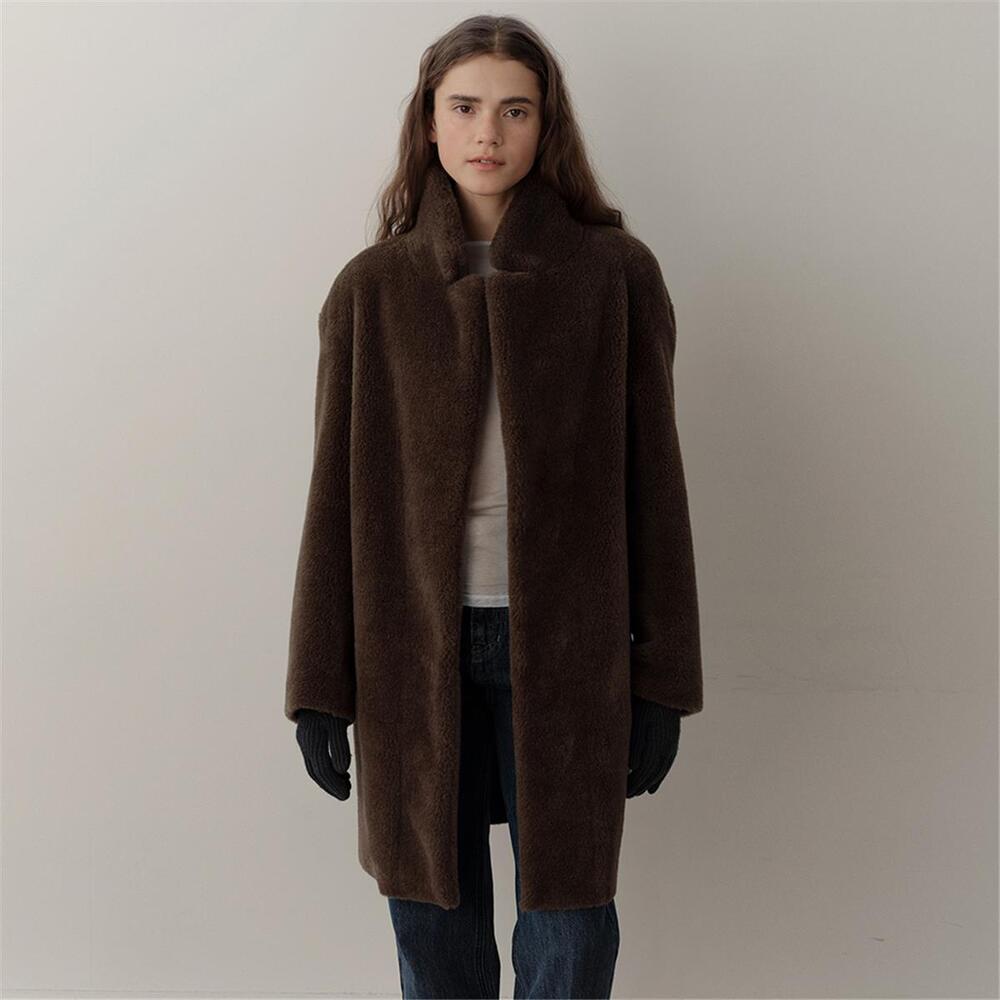 [블랭크03] wool shearing single coat (brown)
