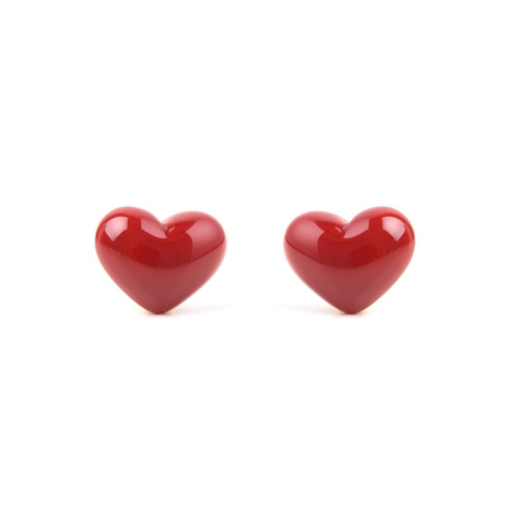 [티오유] volume red heart earring_XT006