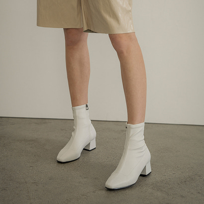 [미슈쏘머치] Square Socks Boots_WH (2cm,5cm,7cm)