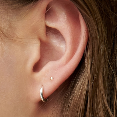 [티오유] [2SET] Simple ball earrings_TS054+TS059[Silver925]