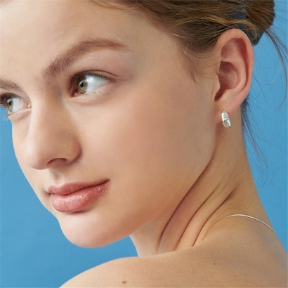 [티오유] Star texture earrings_TS018