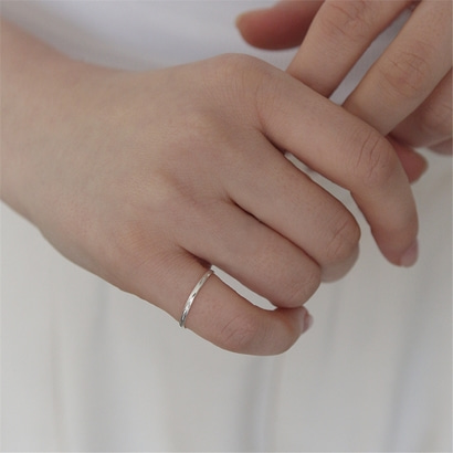 [티오유] Thin and delicate basic ring_TN020_Silver925