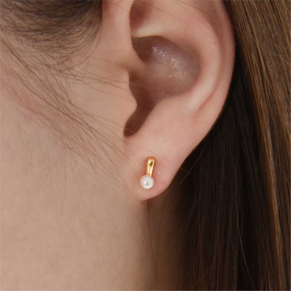 [티오유] Simple pearl earrings_TR005