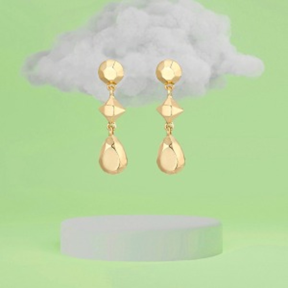 [제이미앤벨] disco gemstone chain earrings