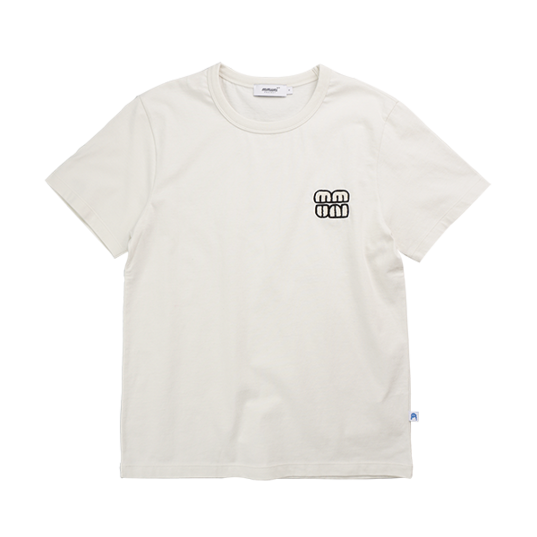 [뮤니 프로젝트]부클 자수 오가닉 티셔츠(T-SHIRTS#1005_LB)