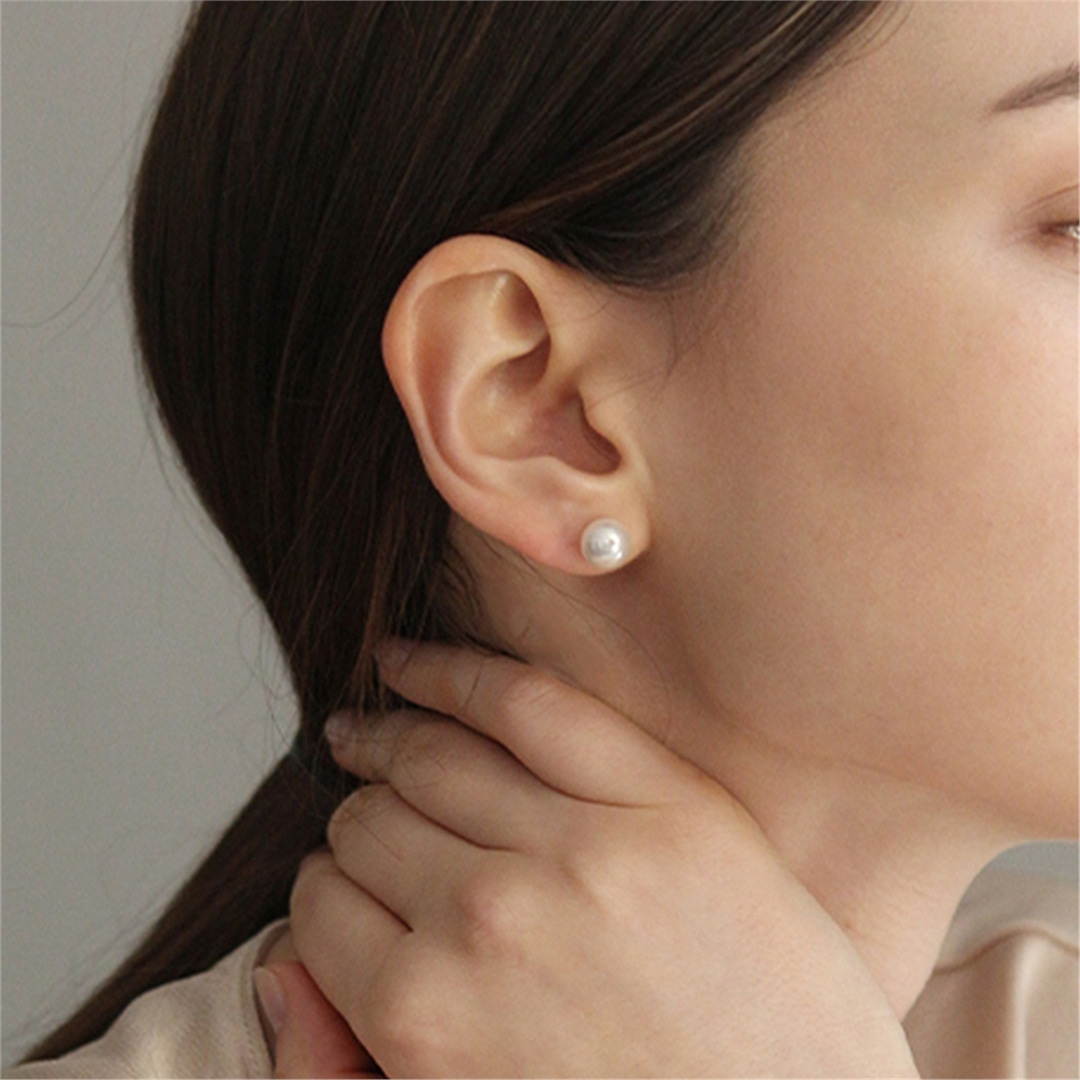 [티오유] Simple pearl earrings_TK_002