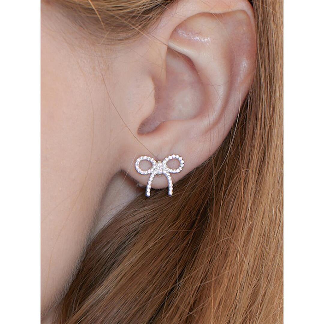 [티오유] Cubic ribon and pearl earring_SE001 [Silver925]
