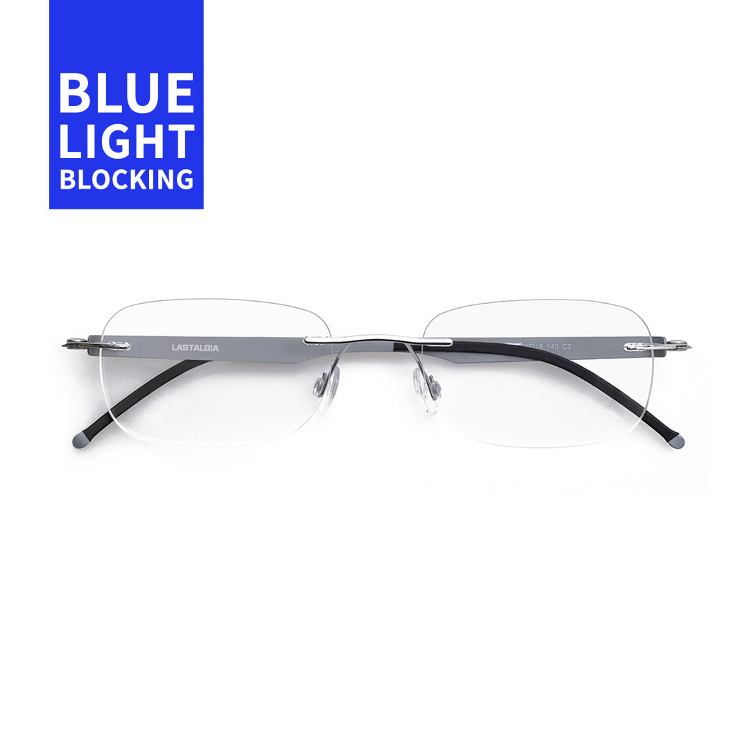 [라스텔지아] Iva Silver 2024 티타늄 무테 블루라이트 차단 안경