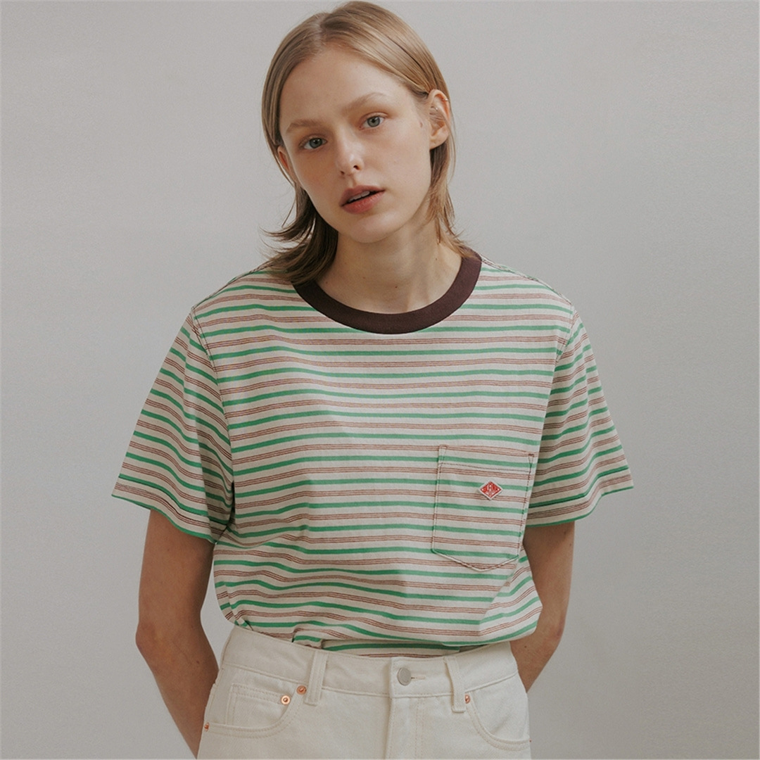 [7/8 예약배송][블랭크03] stripe pocket t-shirt (3colors)