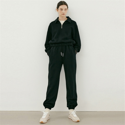 [블랭크03] cotton jogger pants (black)