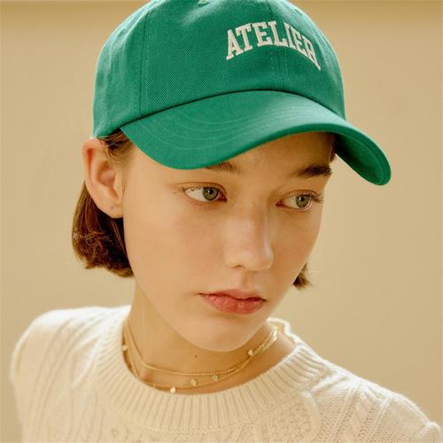 [룩캐스트] GREEN ATELIER EMBROIDERY BALL CAP
