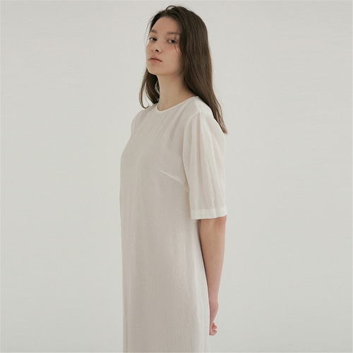 [블랭크03] pleats long dress (off white)