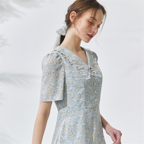 [뎁] Chiffon Floral Pattern Dress_LB