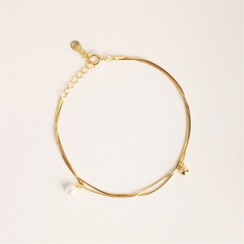 [티오유] Layered pearl and ball bracelet_CR009