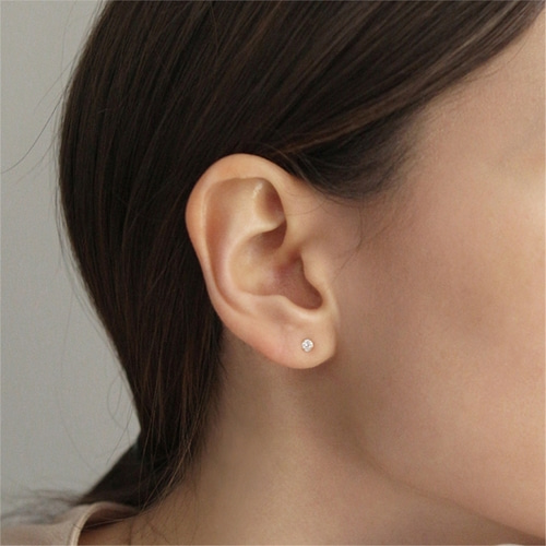 [티오유] Basic Cubic earrings_TK_009
