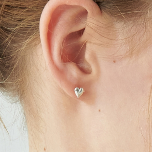 [티오유] 3 point mini heart earrings_TLH030