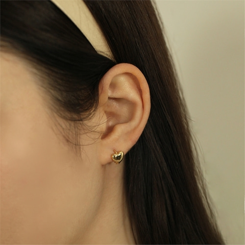 [하스] Mini heart one touch earrings_BF041