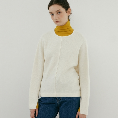 [블랭크03] wool volume blouse (ivory)